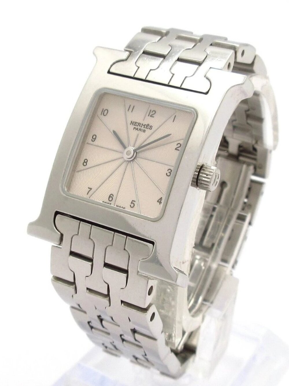 HERMES H Watch HH1.210 2****** Silver Women's Wrist Watch - Picture 2 of 12